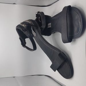 Black Beaded Not Rated Dress Sandals